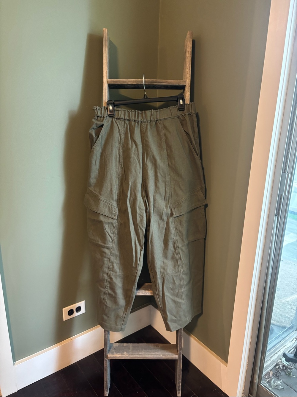 Max Studio Cargo Linen Blend Pant - Picture 3 of 9